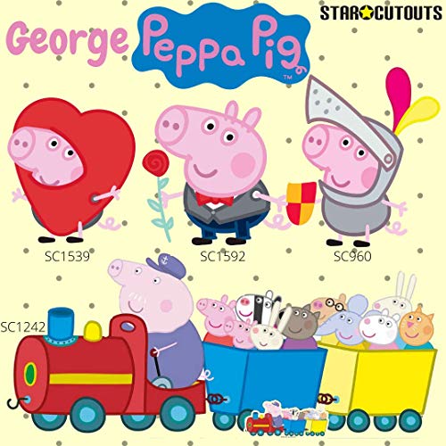 STAR CUTOUTS – stsmp91 – 6 máscaras – Danny Pedro Peppa Zoe Suzie Candy – Peppa Pig – Talla única