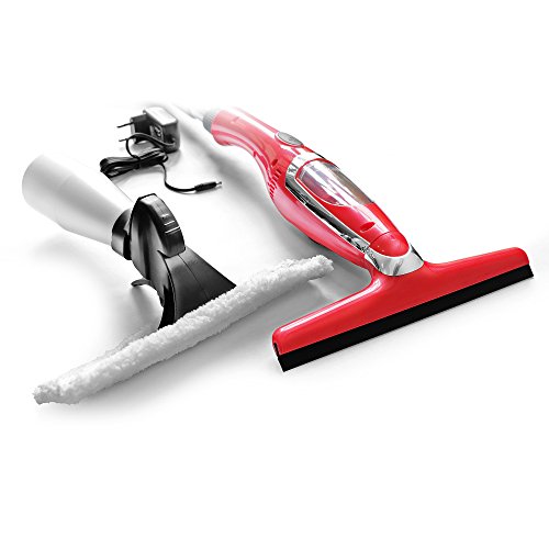 Stark 180.320.300_afn Aspirador Electrico 50-120 cm, Limpiacristales con Mango Telescopico, Pulverizador, Paño en Microfibras, Cargador de bateria, 3.7 V, Rojo, 120 cm