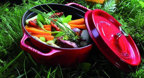STAUB Cocotte Ovalada, Hierro Fundido, Cereza, 37 cm