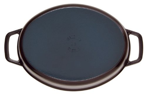 STAUB Cocotte Ovalada, Hierro Fundido, Negro, 33 cm