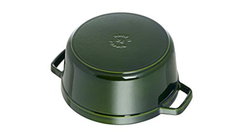 STAUB Cocotte Redonda, Hierro Fundido, Verde basilisco, 22 cm