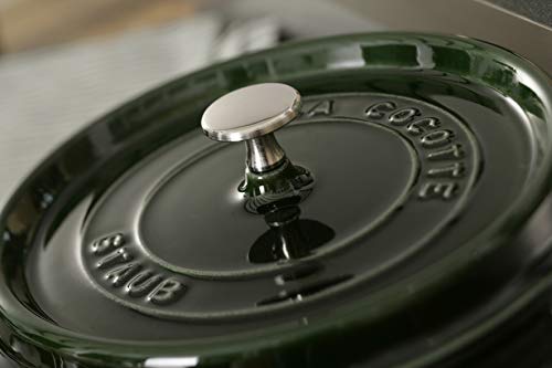 STAUB Cocotte Redonda, Hierro Fundido, Verde basilisco, 22 cm