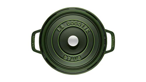 STAUB Cocotte Redonda, Hierro Fundido, Verde basilisco, 22 cm