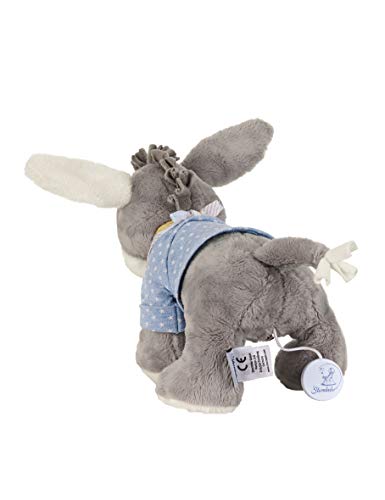 Sterntaler Peluche Musical Emmi el Burro, Mecanismo Musical Intercambiable, Tamaño: M, Gris/Azul