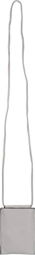 styleBREAKER Bolsa de hombro para mujeres para teléfono móvil Colores sólidos Mate, Unicolor, Bolsa de hombro, Funda para teléfono móvil, Mini bolsa 02012352, color:Gris-claro