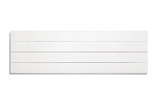 SUENOSZZZ-ESPECIALISTAS DEL DESCANSO Cabecero de Cama de Madera TREVINCA Color Blanco para Pared. Cabecero de Tablas Horizontales. Estilo Vintage, para Camas de 90 y 105