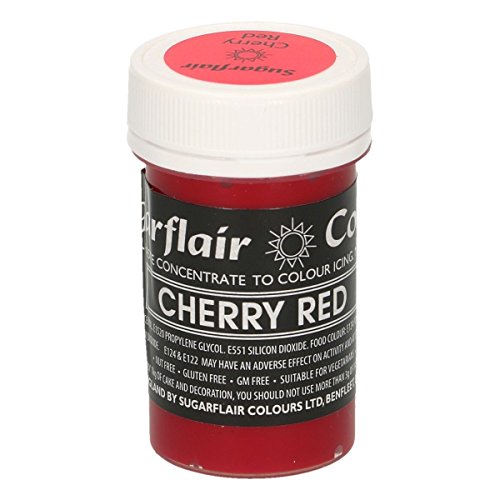 Sugarflair Colorante en Pasta ROJO CEREZA Pastel