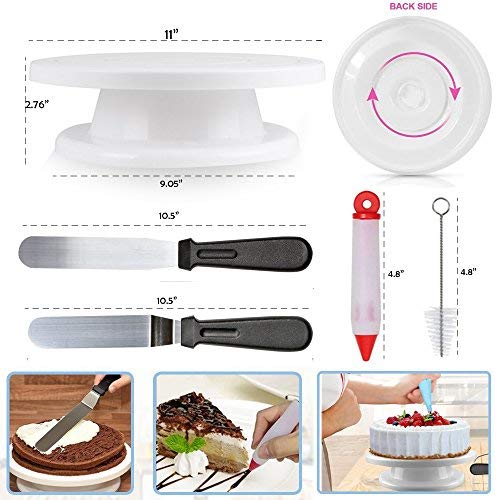Suministros para Decoración de Tartas 75pcs - Kit de Decoración Profesional para Cupcakes - Suministros de Horneado Giratorios, Bolsas de Esmerilado y Ribetes y Puntas, Espátula de Glaseado y Otras