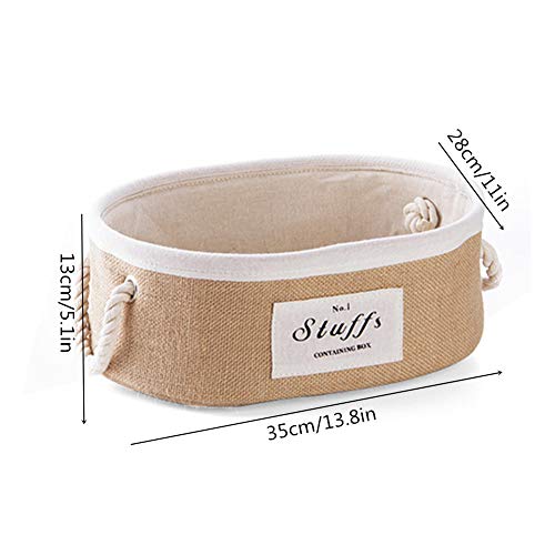 Sunfauo Caja almacenaje Caja Juguetes almacenaje Cajas de Almacenamiento para Ropa Caja de almacenaje Cajas de Juguete y Almacenamiento Grande Oval,L
