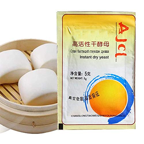 Sunniy Levadura de Pan, Masa Madre Seca Altamente Activa, Alta tolerancia a la glucosa, Suministros para Hornear en la Cocina 10 5 g (Paquete de 10)