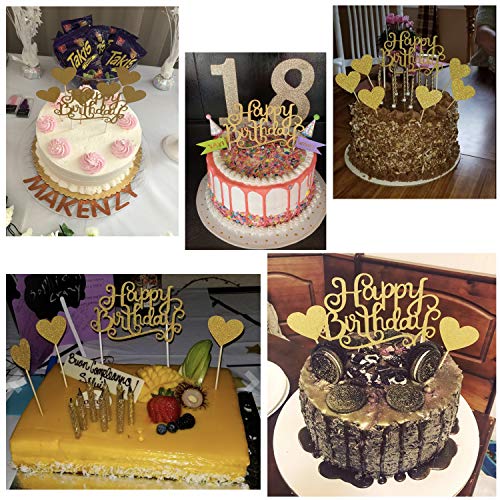 Sunshine smile Topper Feliz cumpleaños,Happy Birthday Decoraciones para Tarta,Happy Birthday Cake Topper,Cake Topper Estrellas,Topper de Pastel de cumpleaños(28 Piezas)