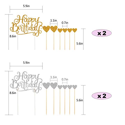 Sunshine smile Topper Feliz cumpleaños,Happy Birthday Decoraciones para Tarta,Happy Birthday Cake Topper,Cake Topper Estrellas,Topper de Pastel de cumpleaños(28 Piezas)