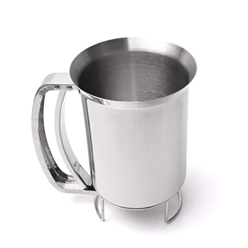 Suszian Embudo de pistón de Acero Inoxidable, dispensador de Masa de Acero Inoxidable Separador de Masa de Mano Cupcake Making Cocina Panadería Accesorios para Hornear