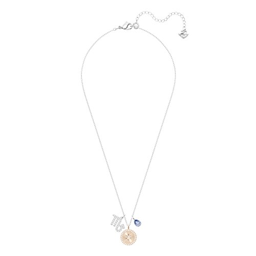 Swarovski Colgante Zodiac, Escorpio, de Mujer, Azul, Baño de Rodio