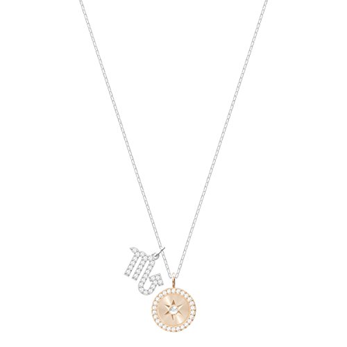 Swarovski Colgante Zodiac, Escorpio, de Mujer, Azul, Baño de Rodio