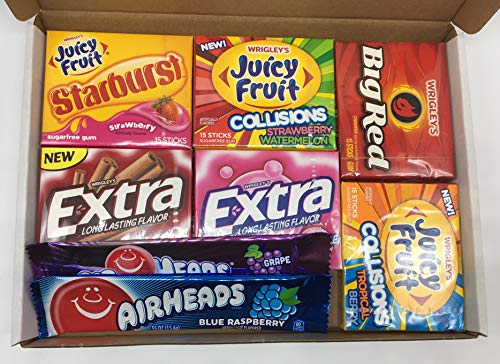 Sweets Heaven - Caja de regalo con selección de chicles americanos de la marca 24/7 Shopping Zone