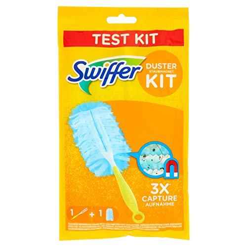 Swiffer Duster Kit con Mango y Recambio para Plumero - 1 Unidad