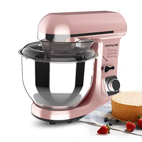SWQG-Sartén Batidora Amasadora Pasteleria Profesional 1000W 5litros Robot Cocina 6 Velocidades con 4 Accesorios Pasteleria