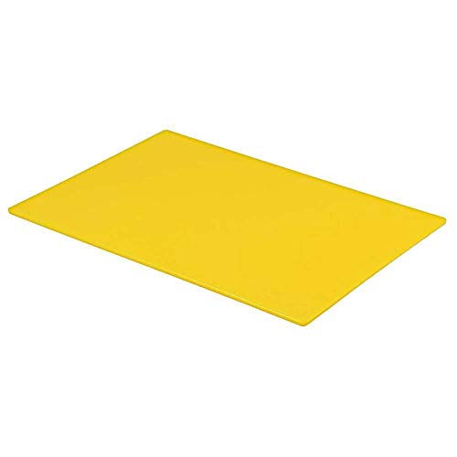 Tabla de cortar profesional grande para catering, preparación de alimentos, color amarillo