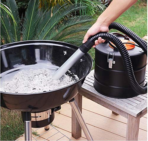 TACKLIFE Aspirador de Cenizas, 800W, 18L Colector de Polvo, Soplador 140W, 1.3M Tubo Flexible + 0.2M Tubo Aluminio, Cable 5M, Para Chimeneas, Estufas y Quemadores de Madera - PVC03A