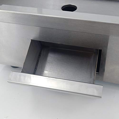 TAIMIKO Plancha Eléctrica Profesional Parrilla de Acero Inoxidable Plancha de Rejilla Lisa 3000W 16.8kg 220-240V Placa Caliente Comercial Parrilla de Barbacoa certificación CE