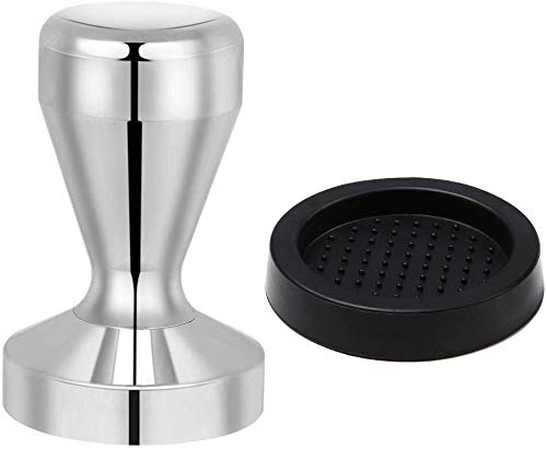 Tamper de café, prensa de café espresso Acero inoxidable Color plata 51mm Tamper Coffee Shop Supplies