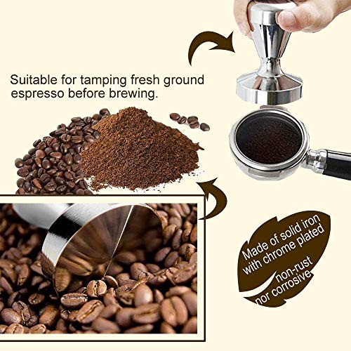 Tamper de café, prensa de café espresso Acero inoxidable Color plata 51mm Tamper Coffee Shop Supplies
