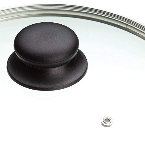 Tapa de repuesto B&F, de vidrio templado, para cacerolas o sartenes (14 cm, 16 cm, 18 cm, 20 cm, 22 cm, 24 cm, 26 cm, 28 cm, 30 cm, 32cm), vidrio, 22 cm