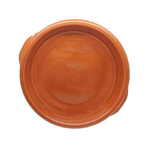 TAPAS & ENVASES RIOJA Cazuela Barro para Horno induccion microondas recipientes para Horno Olla de Barro Apta para vitroceramicas cazuelas de Cocina (1 Unidad)
