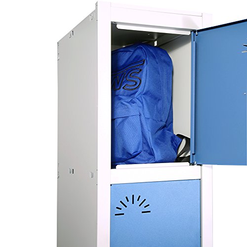 Taquilla metálica 4 Puertas. Módulo de 1 cuerpo. Med. 1800x430x520 mm. Desmontado
