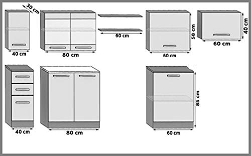 Tarraco Comercial Muebles Cocina Completa Ella Sonoma 300 cm