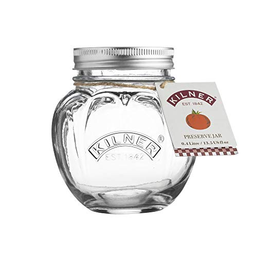 Tarro de conserva de fruta con diseño de naranja, Transparente, 0.4L
