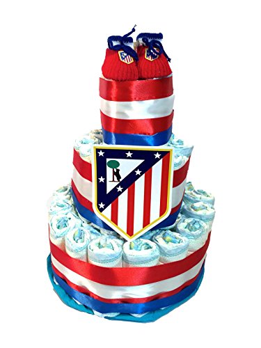 Tarta de pañales DODOT Atletico de Madrid