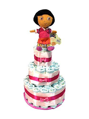 Tarta de pañales DODOT Dora la Exploradora