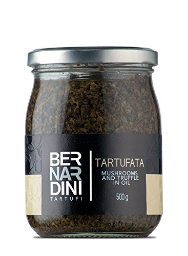 “Tartufata”, Salsa de trufa negra de verano (Tuber aestivum Vitt.) y setas 500gr, Producto típico italiano - Bernardini Tartufi