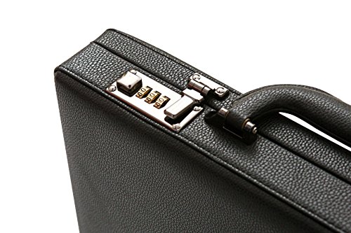Tassia - Maletín Ejecutivo rígido de Cuero de Poliuretano - Diseño Ultrafino