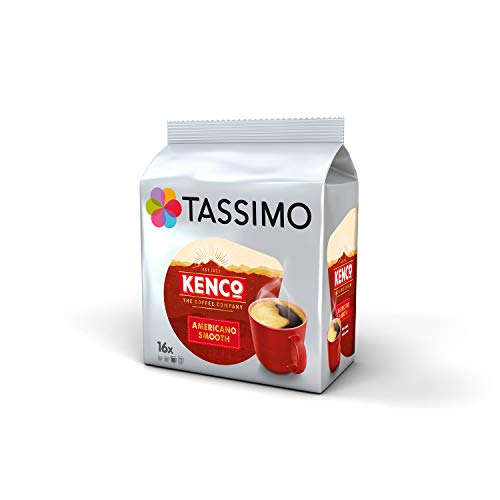 Tassimo Coffee Kenco Bundle Cápsulas de Café - Kenco Americano Smooth/Americano Grande/reine kolumbianische - 5 Paquetes (80 Porciones)