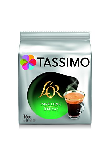 TASSIMO L'Or Café Long Délicat - 5 paquetes de 16 cápsulas: Total 80 unidades