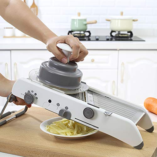 Tasty Health - Mandolina de cocina multifunción de acero inoxidable de calidad profesional resistente para el uso diario para cortar fácilmente tus verduras.