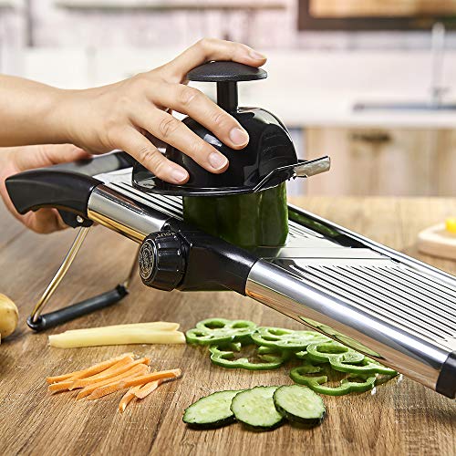 Tasty Health - Mandolina para cortar verduras, fácil de limpiar, resistente, calidad profesional