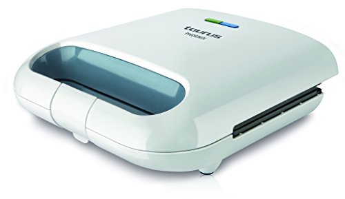 Taurus Phoenix Sandwichera (800 W, 2 Indicadores Luminosos, Placas Cuadradas Antiadherentes), 1 Liter, 0 Decibeles, Blanco