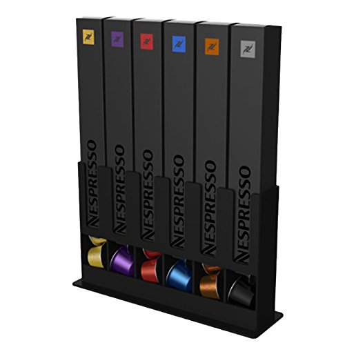 tavolaswiss Dispensador de cápsulas de Nespresso, Negro, 25x15x7cm
