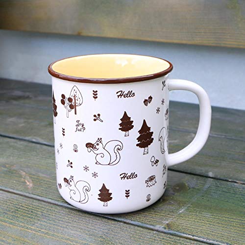 Taza De Porcelana Copa Del Hogar Taza De Agua De Gran Capacidad Taza De Cerámica De Dibujos Animados Creativo Venta Al Por Mayor Taza Inversa A