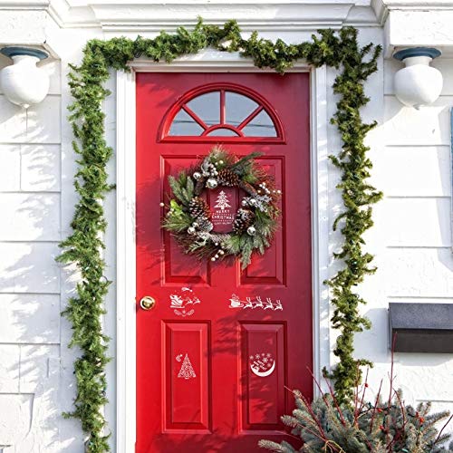 TAZEMAT 30 Hojas Navidad Plantillas para Pintar Plantilla Navideña para Manualidades DIY Artesanía Sténcil para Dibujar Papá Noel Árbol de Navidad sobre Papel Ventana Madera Reutilizable 13 × 13cm