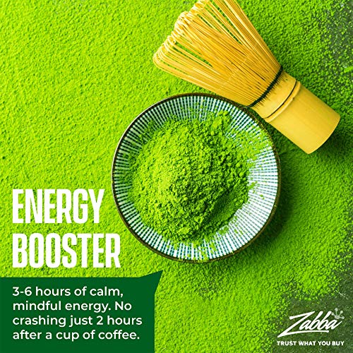 Té verde matcha en polvo - Potente antioxidante japonés matcha orgánico de grado culinario - 4 onzas (113 gramos) - Aumenta la energía y la atención - Favorece la pérdida de peso y un metabolismo