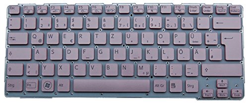 Teclado original Sony Vaio SVE14A1S1E Rosa DE nuevo sin marco