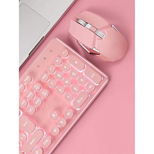 Teclado Teclado Ordinaria del ratón del ordenador teclado teclado for juegos de carga inalámbrica de juego que brilla ratón del teclado configurado Diseño ultrafino ligero ultra-delgado teclado sin hi
