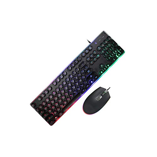 Teclado Teclado Ordinaria del ratón del ordenador teclado teclado for juegos de Rusia juego Raid teclado con cable del ratón del teclado ajustado diseño ultra-delgado teclado inalámbrico ligero ultra-