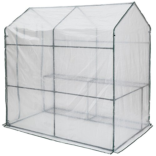 TecTake Invernadero de jardín vivero casero Plantas Cultivos - Varios Modelos - (186x120x190cm | No. 401861)