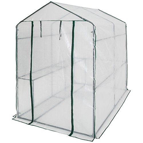 TecTake Invernadero de jardín vivero casero Plantas Cultivos - Varios Modelos - (186x120x190cm | No. 401861)